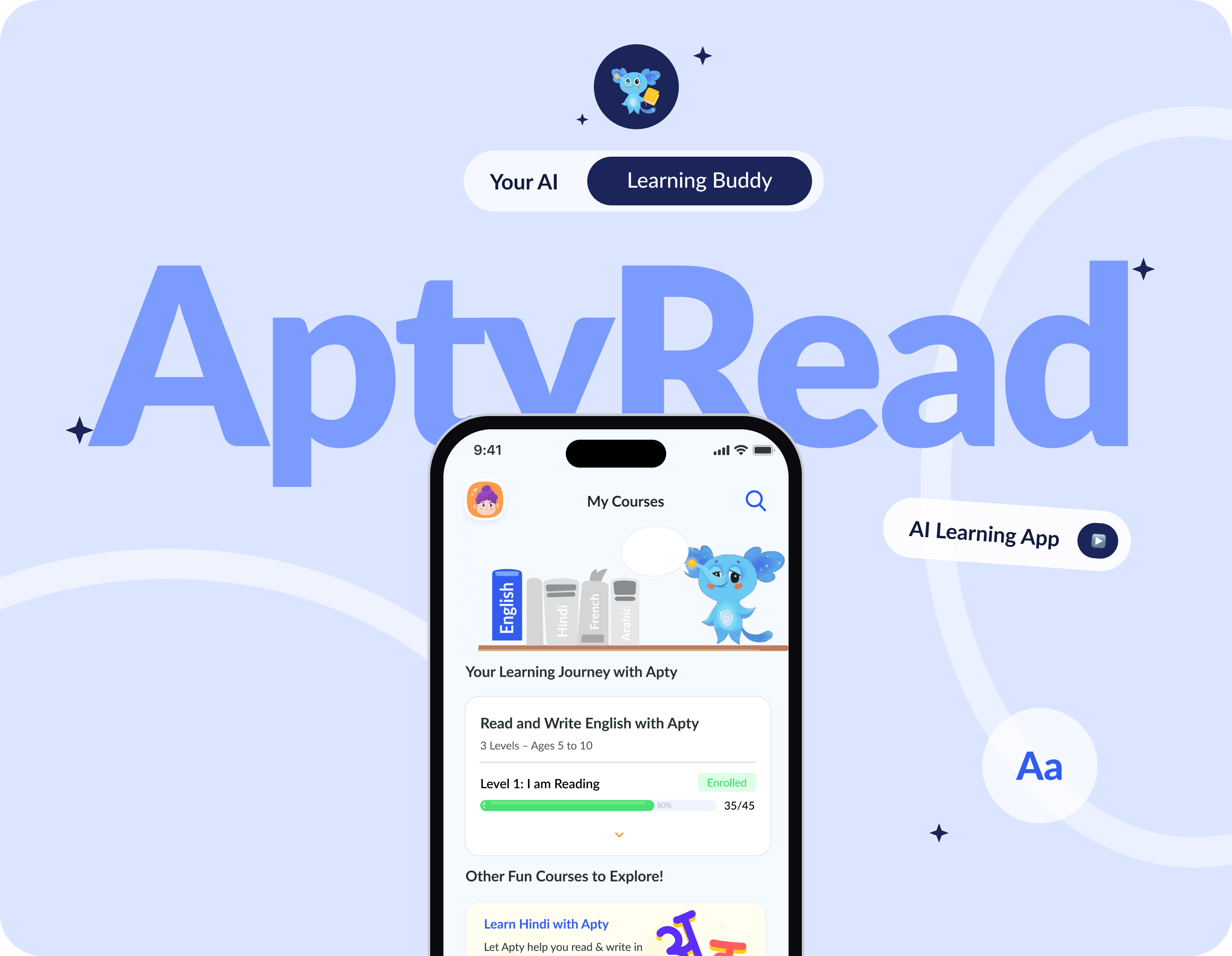 AptyRead – AI Learning Platform — UI/UX case study cover