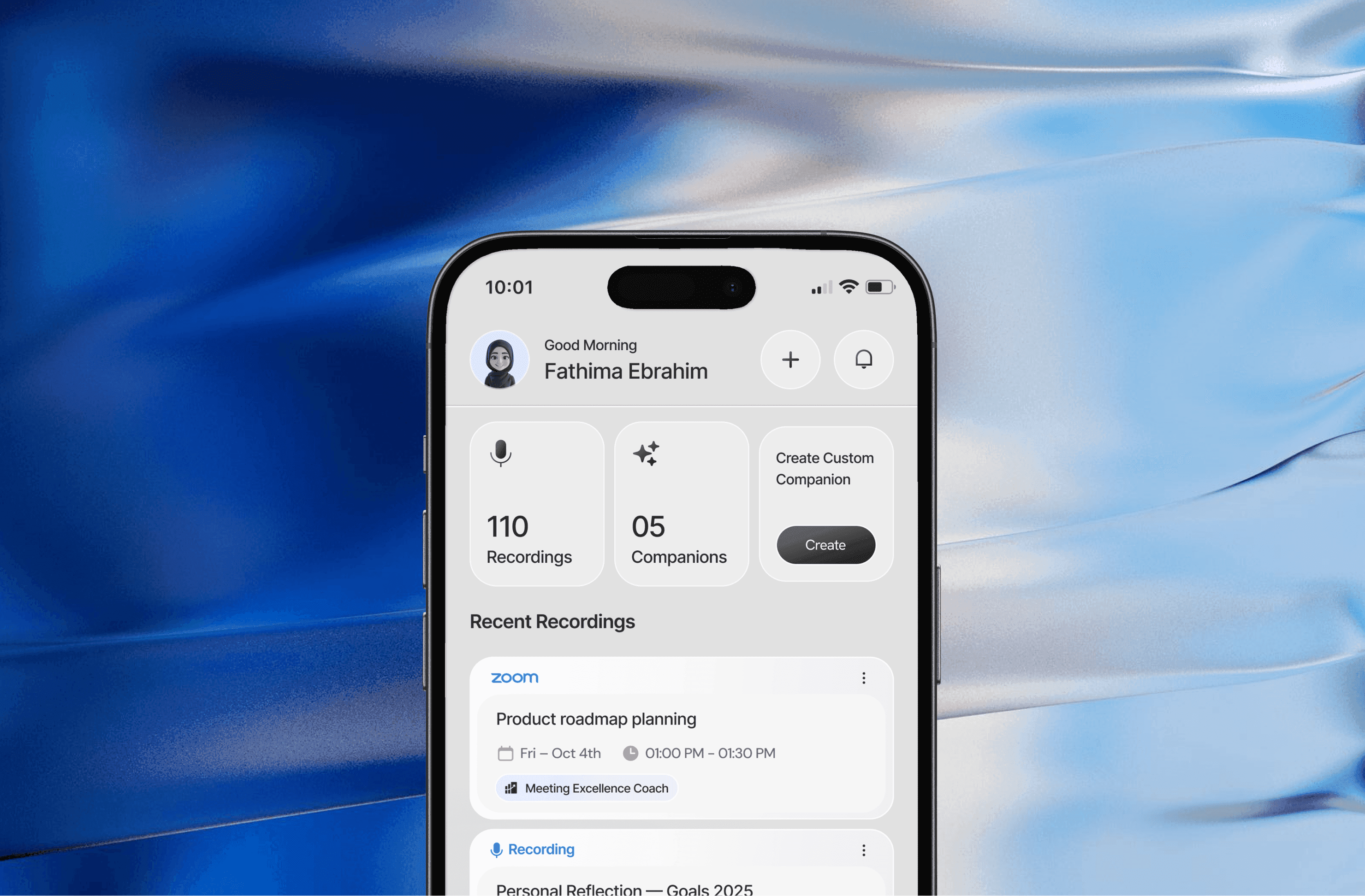 AI Companion — UI/UX case study cover