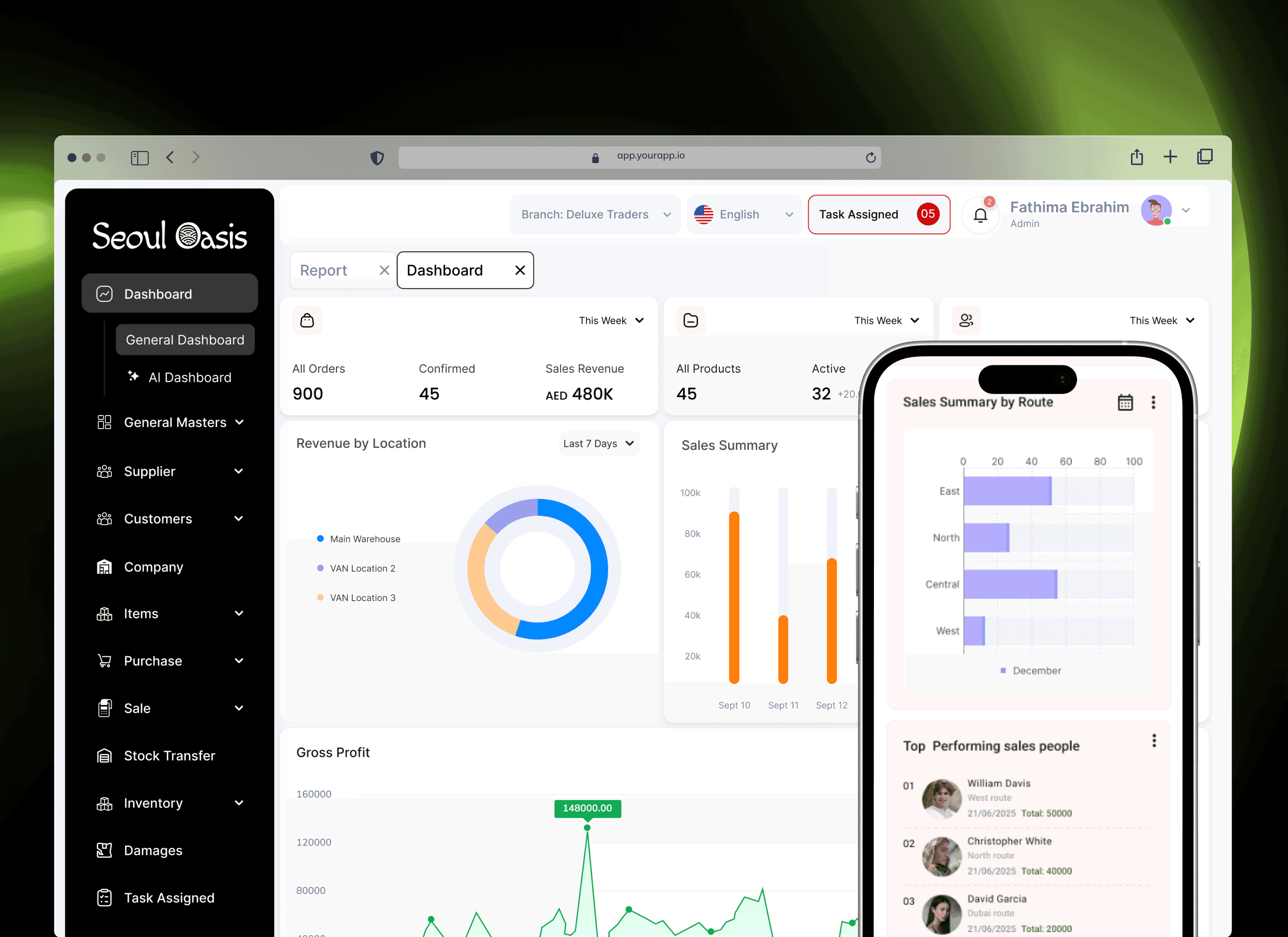 Enterprise ERP & Sales Force Automation Platform — UI/UX case study cover